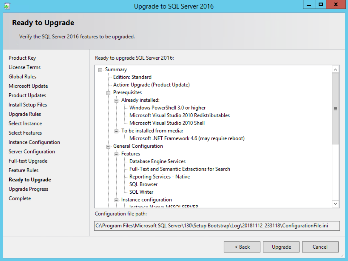 Verifying installation. Update в Microsoft SQL Server. Установка SQL Server 2016. SQL Server Standard 2016. Windows администраторы SQL.