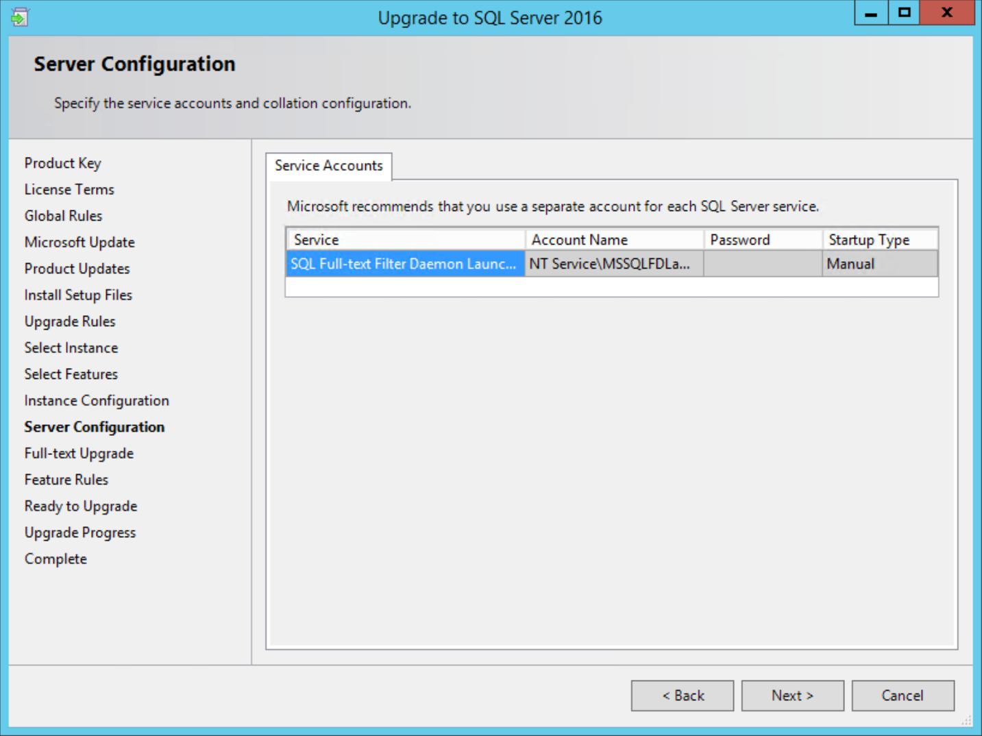 SQL Server Configuration